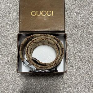 Gucci Kids Belt in Brown and Tan
